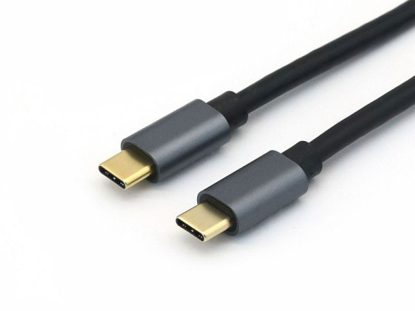 Equip USB 3.2 Gen 2x1 Type-C to C, M/M, 0.5m, 5A, Black, 128353