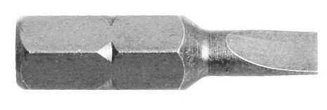 Kraftwerk 1/4" Bit für Schlitzschrauben 25 mm 4.0 x 0.5mm, 5 Stück, 2721-5