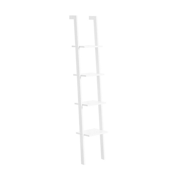 SoBuy Bücherregal mit 4 Regalböden Weiß 29x33x180 cm, Modern, FRG15-W