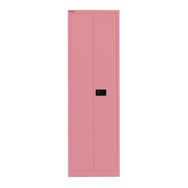 Bisley Flügeltürenschrank UNIVERSAL, 4 Fachböden für 5 Ordnerhöhen, Breite 600 mm, 601 pink, E782A04B6601