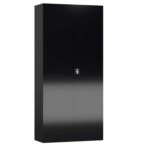 Lüllmann ClassiX Flügeltürenschrank, 1945 x 920 x 600 mm, tiefschwarz, X-530369