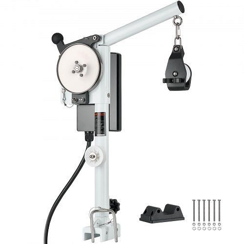 VEVOR Krabbenkorb-Hebevorrichtung, 12V DC, 1200W, 90kg, 35m/min, 360° Rotation, für Krabben-, Garnelen-, Hummerfallen, DDXJJP100LBS91HL4001V9