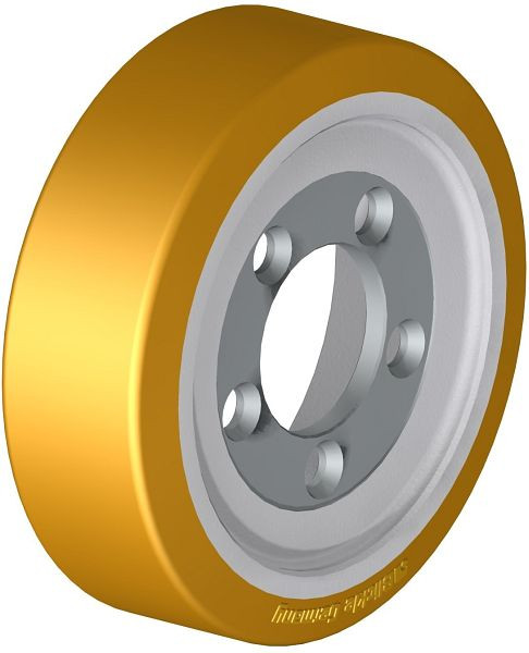 Blickle RTH 255x83/80-5 Rad aus Blickle Extrathane®, Hellbraun, 463208