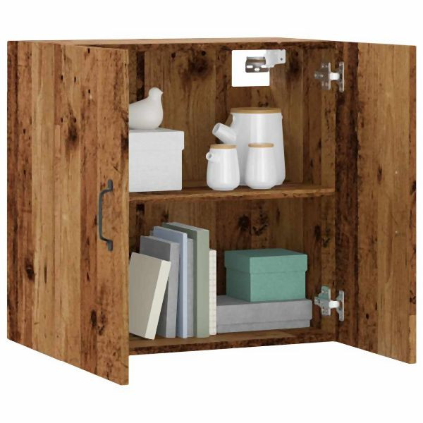 vidaXL Wandschrank Altholz-Optik 60x31x60 cm Holzwerkstoff, 857071