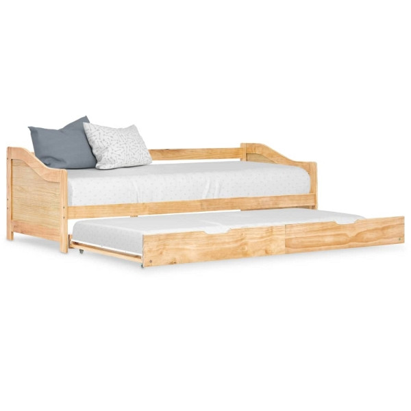 vidaXL Ausziehsofa Bettgestell Kiefernholz 90×200 cm, 283150