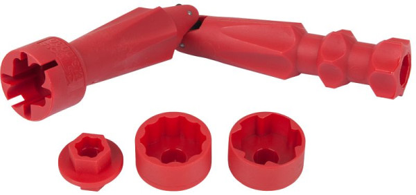 KS Tools WC-Sitz Montageschlüssel-Satz, 4-teilig, 123.0035
