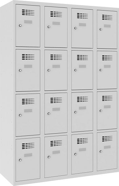 Eurobox Garderobenspind, 4 Abteile 16 Fächer, 300 mm, 0300-030404