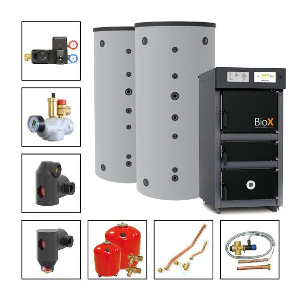 Solarbayer Holzvergaserset BioX 20 - 2C Variante C (2x SLS-1000-S), 310704200