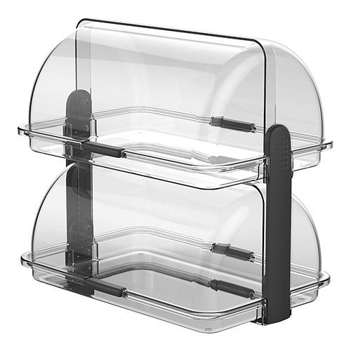 Biesse Buffetvitrine 38x26cm, durchsichtig, Fächer: 2, 245016