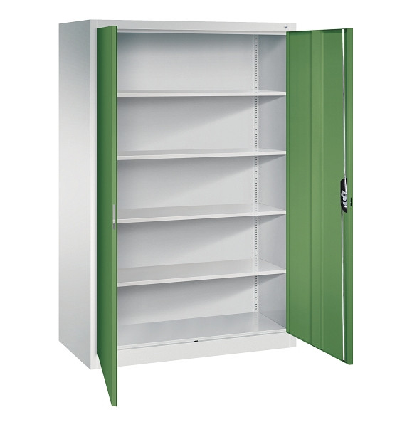 C+P Büroschrank Acurado, H1950xB1200xT600mm, 7035/6011, 9490-000 S10726