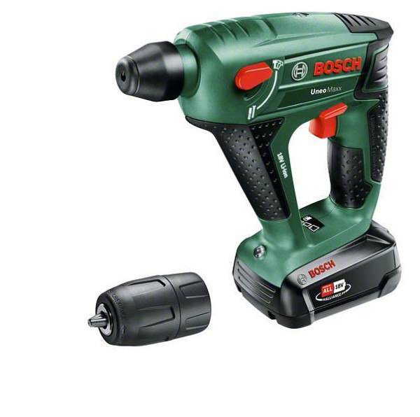 Bosch Akku-Bohrhammer Uneo Maxx, mit 1 x PBA 18V 2.5 Ah Akku, 060395230F