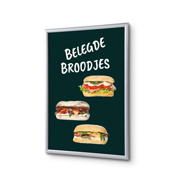 Showdown Displays Klapprahmen A4 Komplettset Sandwiches Niederländisch, KRA4G25LPPI414