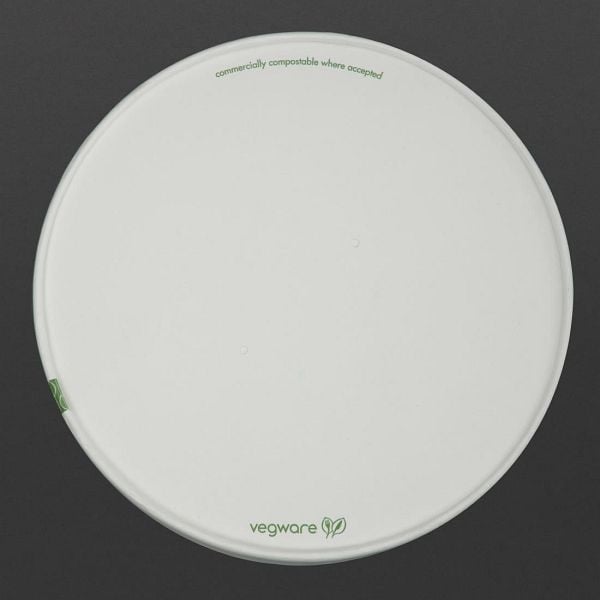 Vegware Kompostierbare Deckel der 185-Serie (300 Stück), FS179