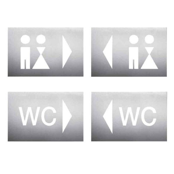 Stein HGS Wegweiser -Phos-, Dame und Herr, Pfeil linksweisend, pk1201