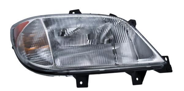 HELLA Halogen-Hauptscheinwerfer, für u.a. Mercedes-Benz Sprinter 3-T Chassis (903), SAE, für Rechtsverkehr, rechts, 1EH 247 005-021