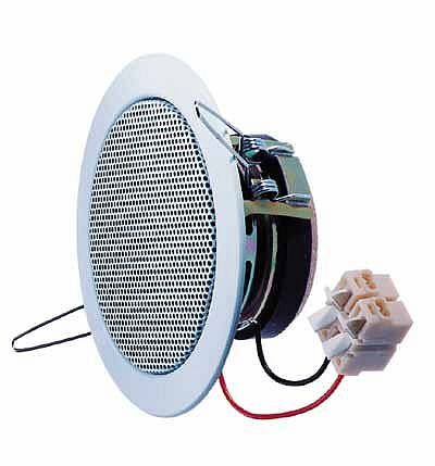 Visaton Deckenlautsprecher mit weiß lackierter Metallabdeckung (RAL 9016) DL 8 - 8 Ohm, 50098