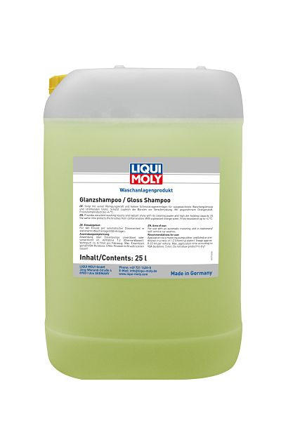 LIQUI MOLY Glanzshampoo, Kanister Kunststoff, VE: 25 Liter, 21710