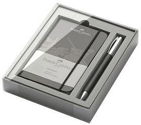FABER-CASTELL Schreibgeräte-Set Ambition Edelharz, schwarz, 149623