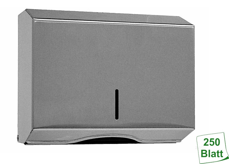 DREILICH Edelstahlverarbeitung Papierhandtuchspender 2100-1M/ 250 Stück Papierhandtuchspender, 3002040002