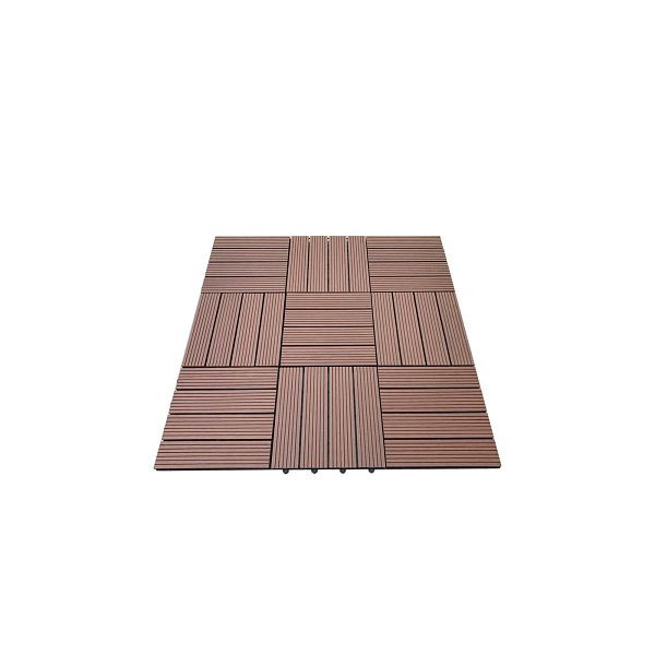 HOME DELUXE WPC Holzfliesen BAVARO Hellbraun VE: 11 m², 7405