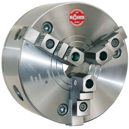 Röhm Keilstangenfutter, DM 200, Kegel 5, DIN 55029 mit Bohr- und Drehbacken, Camlock, 88263