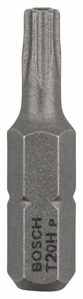 Bosch Security-Torx-Schrauberbit Extra-Hart T20H, 25 mm, 2er-Pack, VE: 5 Stück, 2608522011