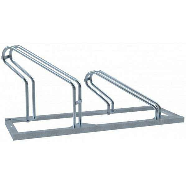 Schake 2er Fahrradständer, feuerverzinkt, 45° Links, Radabstand 400mm, einseitig, 420_20-45L