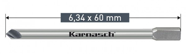 Karnasch Auswerferbohrer für Power Drill 4000 6,34x80, VE: 20 Stück, 201531