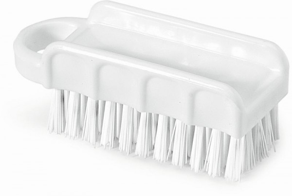 Nölle HACCP Nagelbürste weiß 15,5 cm Borste 0,5 mm, harte Borsten, VE: 12 Stück, 18370051