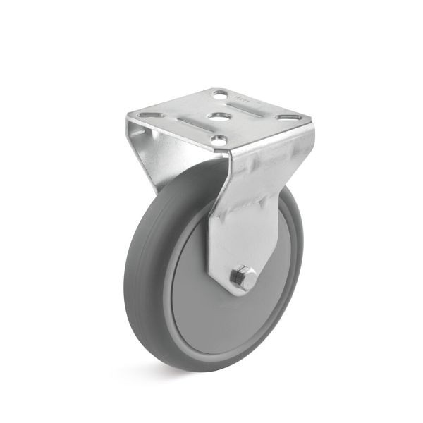 Torwegge Thermoplast Apparate Rollen, VE: 4 Stück, Tragfähigkeit 65 kg, Rad-Ø 100 mm, Radbreite 25 mm, Bockgehäuse, Kugellager, 0030358