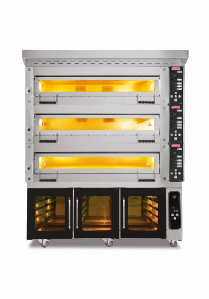 SGS Gastro Multifunktionsofen Konditorei und Bäckerei Haube und Gärschrank, 31 kW, MT-1200-2