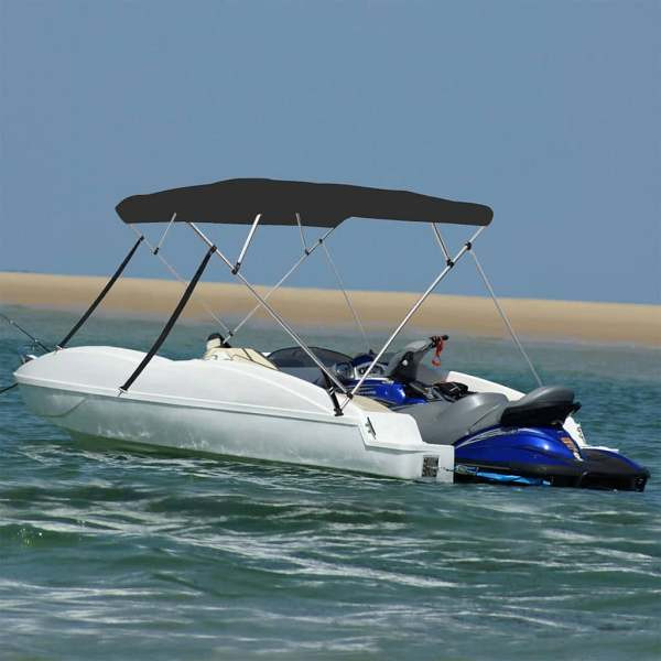 vidaXL 4-Bow Bimini-Top Schwarz 243x250x131 cm, 94813, 8721012409392