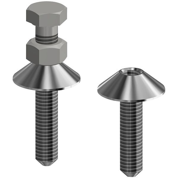 KWC Sicherheitsschraube M5 x 20, Messing verchromt, Inhalt 2 Stück, 2000104700