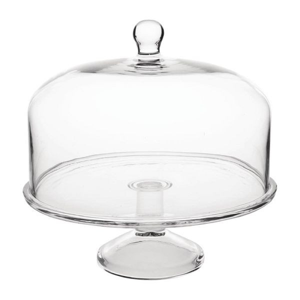 Olympia Kuchenständer Glas, 30,5 x 9,5 cm, passt zu Haube CS014 (separat erhältlich), CS013