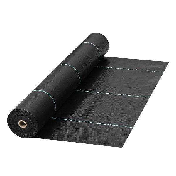 VEVOR gewebter Bodendecker-Unkrautschutz, 5,8 Unzen Landschaftsstoff, 3'x 300' Gartenmatte, FCBY33005.8OZ8WBLV0