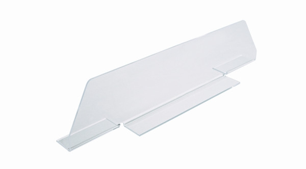 Schneider Thekenabtrennung aus Acryl PMMA, Breite 700 mm x Höhe 170 mm, transparent, 172700