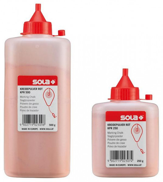 Sola Schlagschnurkreide KPR 250 in Flaschen à 250 g, VE: 6 Stück, 66150601