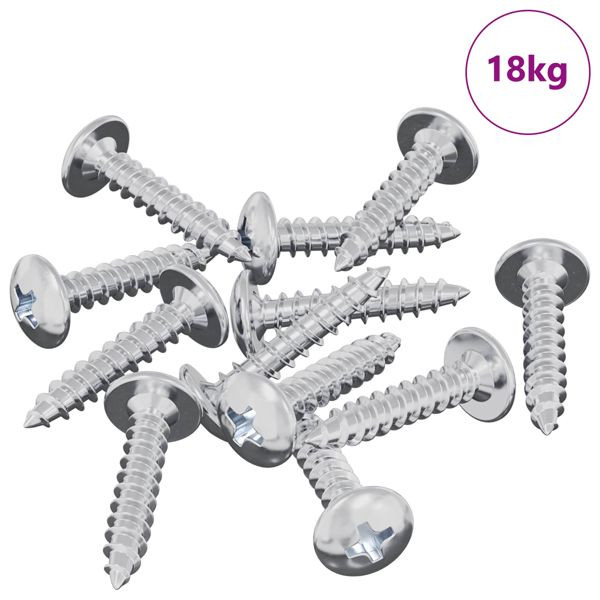 vidaXL Selbstschneidender Nagel 10976-teilig Zink-beschichtet Stahl, 864504