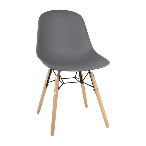 Bolero Arlo Beistellstühle Dunkelgrau (2er-Pack) (2 Stück), FB815