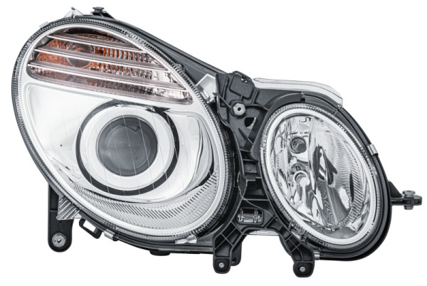 HELLA Halogen/Bi-Xenon-Hauptscheinwerfer, für u.a. Mercedes-Benz E-Class (W211), CCC/ECE, für Rechtsverkehr, rechts, 1EL 009 260-561