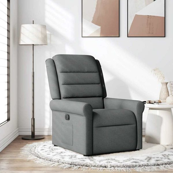 vidaXL Relaxsessel Dunkelgrau Stoff, 4015637, 8721158336439