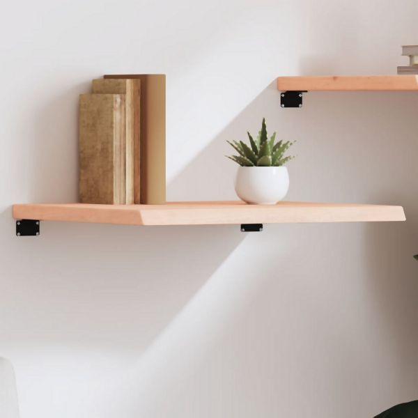 vidaXL Wandregal 60x50x(2-4) cm Massivholz Eiche Unbehandelt, 363531