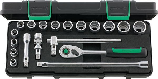 STAHLWILLE Steckschlüssel-Garnitur Nr.45/14/5iQR 10 mm (3/8") 19-teilig, 96021180