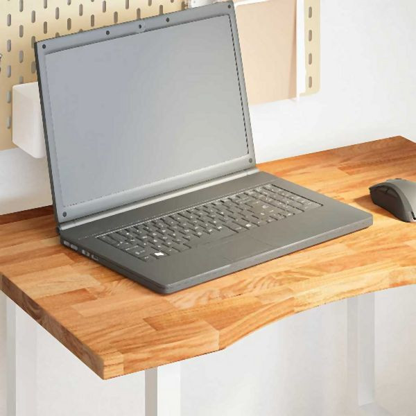 vidaXL Schreibtischplatte Hellbraun 80x50x2,5 cm Massivholz Eiche, 4009017