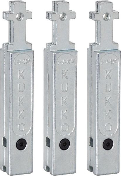 KUKKO 3 Abzughakenverlängerungen (Satz), Höhe der Verlängerung: 100 mm, 1-V-100-S