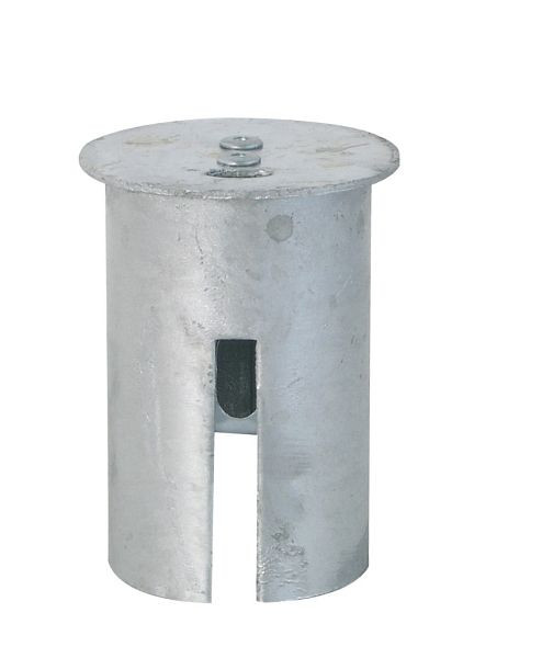 Schake Abdeckkappe für Pfosten feuerverzinkt, für Ø 76 mm Pfosten, mit Federverschluss, passend für Bodenhülse, 476_21