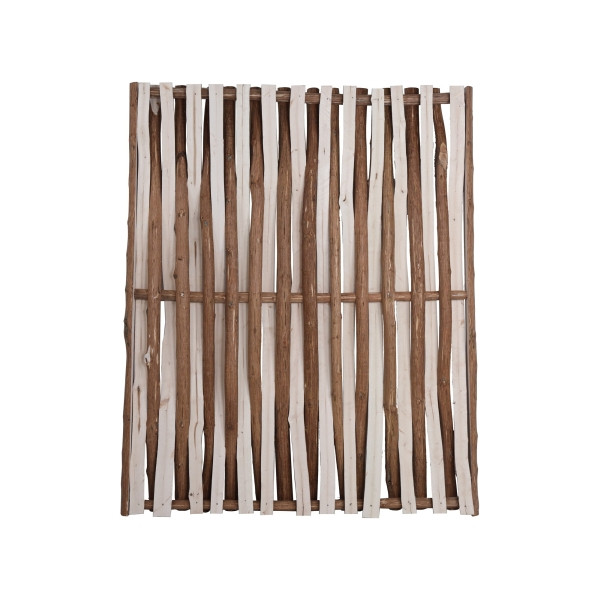 T&J PACO-Serie, 150 x 180 cm, aus Halblatten, mit seitlichem Rahmen, naturbelassen, 28452