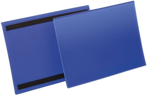 DURABLE Kennzeichnungstasche, magnetisch, A4 quer, PP, dokumentenecht, dunkelblau, 50 Stück, 1745 07