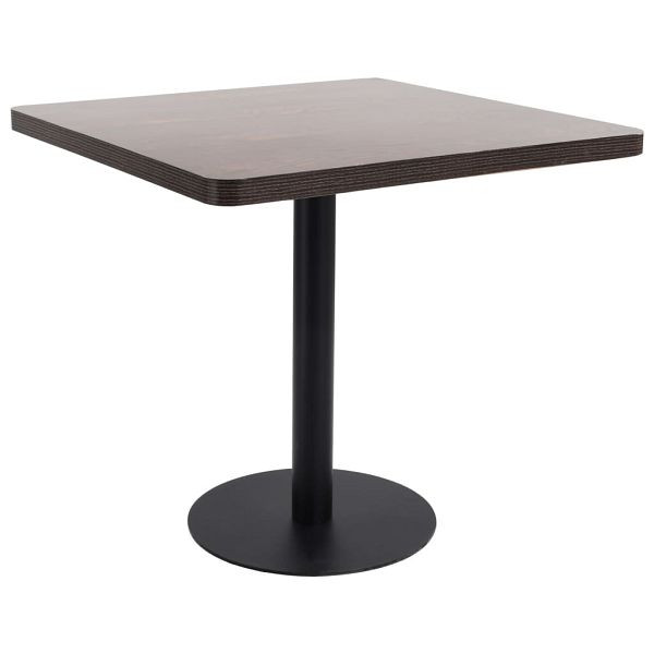 vidaXL Bistrotisch Dunkelbraun 80x80 cm MDF, 286434