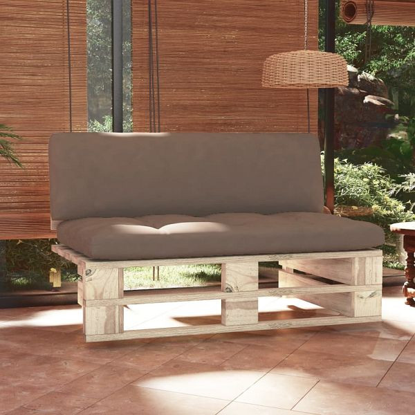 vidaXL Outdoor-Mittelsofa Paletten Imprägniertes Kiefernholz, 3066537